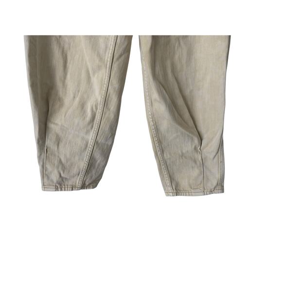 Free People Paloma Slouchy Jeans Tan Cream We the Free size 25 Barrell Cotton - Picture 4 of 6